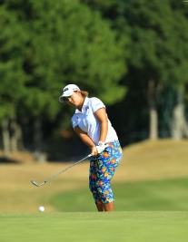 宮里美香との練習ラウンドで得たものは?(撮影:福田文平)