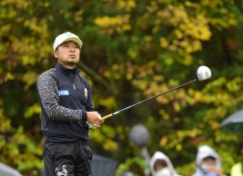 世界ランキング78位に浮上した片山晋呉!(撮影:上山敬太)