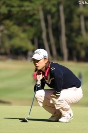 原江里菜が首位に浮上!(撮影:ALBA)