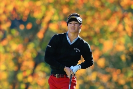 首位浮上の石川遼、ホスト“2連勝”へ気合いが入る(撮影:岩本芳弘)