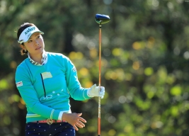 8位に浮上した森田理香子、ホステス大会を盛り上げたいところだ(撮影:米山聡明)