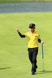 30勝に王手をかける片山晋呉!逆転で達成なるか?(撮影:岩本芳弘)
