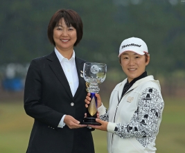 6打差の圧勝で最終戦を制した申ジエ!(撮影:ALBA)