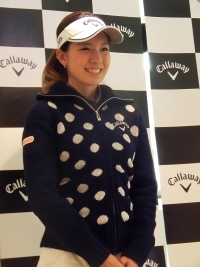 キャロウェイアパレルのイベントに参加した藤田光里(撮影:ALBA)