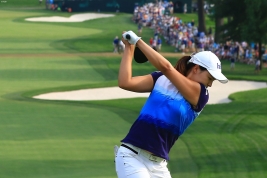 全米女子オープンも制したスケールの大きなスイングの秘密は(撮影:岩本芳弘)
