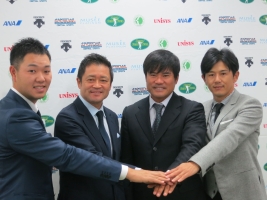 左から薗田、横田、宮里、近藤、この4人でツアーを引っ張っていく(撮影:ALBA)