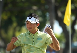 PGAツアー初挑戦の片岡が5打差6位Tで最終日へ!(撮影:米山聡明)