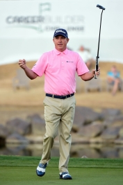 プレーオフを制し、優勝を決めたダフナー(Photo by Harry How/Getty Images)