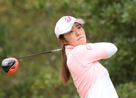 渡邉彩香、後半で巻き返したが1打及ばず…(撮影:ALBA)