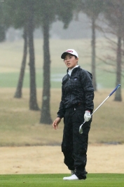 15歳のアマチュア、山口が暫定首位発進(撮影:ALBA)