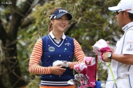 キム・ハヌル、再び今季初優勝に王手!(撮影:ALBA)