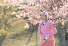 菊地絵理香が2日目でチャージ、5位へ浮上!(撮影:ALBA)