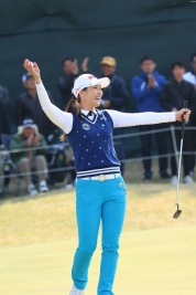 3度目の正直!優勝が決まり笑顔がはじけた(撮影:ALBA)