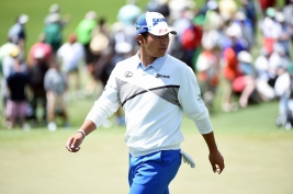 松山、十分に優勝が狙える位置で決勝ラウンドへ!(撮影:GettyImages)