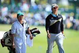 松山は2打差で最終日、優勝の可能性は十分にある(撮影:GettyImages)