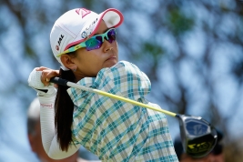 最終日65ストロークで順位を伸ばして終えた宮里藍(※写真は3日目)(撮影:GettyImages)