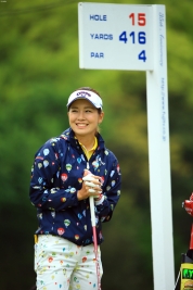 藤田光里、初優勝の舞台に帰ってきた!調子は「まあまあ」(撮影:福田文平)