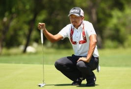 岩田、初日は1バーディ・ノーボギーとスコアはあまり動かなかった(撮影:GettyImages)