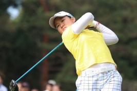 39位に浮上した畑岡奈紗(写真は昨年の樋口久子pontaレディス)(撮影:ALBA)