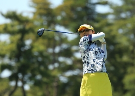 契約フリーの藤田さいき、今週選んだのはピンゴルフの『G ドライバー』(撮影:福田文平)