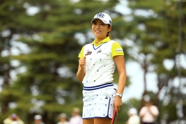 スコアを5つ伸ばし優勝戦線に食い込んできたイ・ボミ(撮影:福田文平)