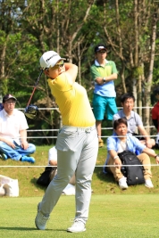 2打差の3位タイ 最終日の逆転を狙う申ジエ(撮影:ALBA)