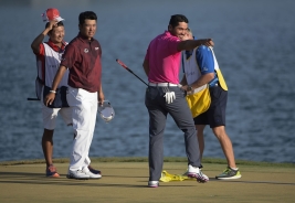 最終日最終組を戦ったジェイソン・デイと松山英樹(撮影:GettyImages)