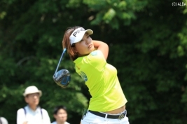 賞金ランク6位に浮上した鈴木愛(撮影:ALBA)