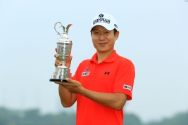 今季3勝目を挙げたキム・キョンテ(撮影:ALBA)