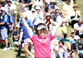 ディフェンディングチャンピオンの大山志保はプロアマを棄権 出場はなるか?(写真は昨年大会)(撮影:ALBA)
