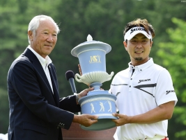 青木新会長のもと初めて行われたメジャーを制した塚田陽亮(撮影:上山敬太)