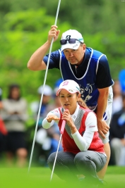 藍、初日は1オーバーで20位タイ発進(撮影:岩本芳弘)