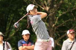 単独3位タイから6打差逆転を狙う堀琴音(撮影:ALBA)