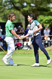 グリジョ(左)、全米OPからの強行スケジュールで優勝争い!おしくも敗れたが、インパクトを残した(撮影:岩井康博)