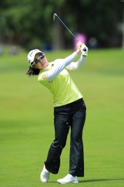 最終日は69で終えた上原彩子(写真は全米女子プロ選手権)(撮影:岩本芳弘)