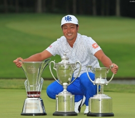 谷原秀人がうれしい初メジャータイトル(撮影:米山聡明)