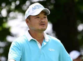 最終日に7つ伸ばして単独3位に入った小田孔明(撮影:上山敬太)