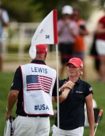 米国代表の勝利に貢献したステイシー・ルイス(撮影:GettyImages)