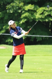 今季、国内ツアー初参戦となる横峯さくら、米ツアーに向けて結果を出したい(撮影:ALBA)