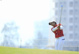 野村、初日は首位と4打差の11位タイに(撮影:福田文平)