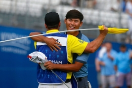 21歳の新鋭、キム・シウーが嬉しいツアー初優勝!(撮影:GettyImages)
