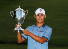難なく逃げ切りツアー初優勝を挙げたキム・シウー(撮影:GettyImages)