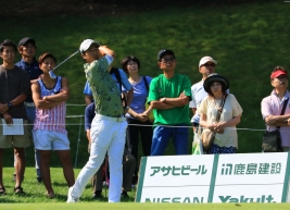 4アンダーで決勝ラウンドへと挑む石川遼(撮影:赤澤亮丈)