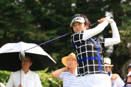 49位タイと出遅れて五輪帰りの大山志保(撮影:秋田義和)