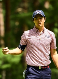 今日も出入りの激しいラウンドとなった石川遼 体力・精神力ともにすり減らした(撮影:上山敬太)