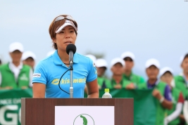 ホステス大会で初優勝を挙げた穴井詩が世界ランクも大幅アップ(撮影:秋田義和)