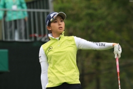 現在イーブンパー・5位タイの森美穂(撮影:小路友博)