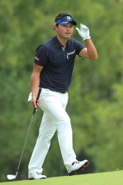 今季初勝利を挙げ、4位に浮上した片岡大育(撮影:鈴木祥)