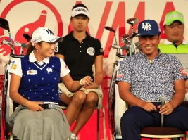 男女賞金ランク首位を走るイ・ボミ、谷原秀人がそろい踏み(撮影:福田文平)