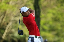 5アンダー・4位タイの好スタートを切った宮里優作だが、ドライバー選びに四苦八苦…(撮影:福田文平)